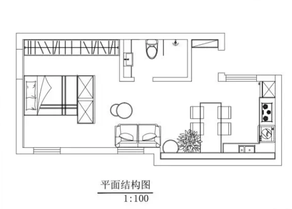 改造后重新布局的戶型圖